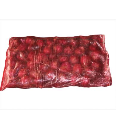 China Agriculture Red Color Factor Supply 25kg Transparent PP Woven Potato Bag for sale