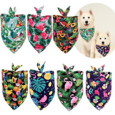 China Wholesale Viable Polyester St Patrick's Day Pet Scarves Collars Tropical Style Dog Bandanas for sale