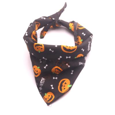 China Viable High Quality Cheap Dog Halloween Pumpkin Bandana for sale