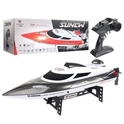 China RC Model HJ RC Boat Toy 2.4GHZ Waterproof Boats Thruster RC Yacht Radio Remote Control High Speed ​​Boat for sale