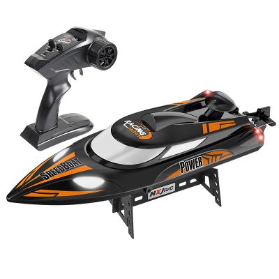 China RC model HONGXUNJIE HJ810 rc boat 2.4G racing boat speedboat 35km/h remote control toys with night light for sale