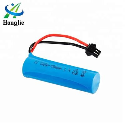 China Cylindrical toys 3.7V 1500mAh 15C 18650 lithium battery for rc car rc boat rc helicopter for sale