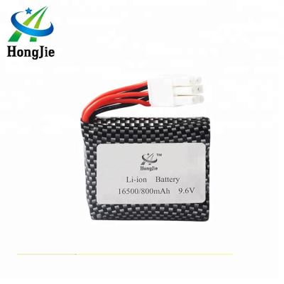 China Toys HJ 9.6V Li-ion Lithium 800mAh Rechargeable Ion 16500 Battery For Car Remote Control Helicopter for sale