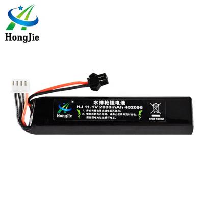 China Toys HJ High Capacity Toys Rechargeable Ultra Thin Lipo Lithium Polymer Battery 452096 30C 11.1V 2000mAh for sale