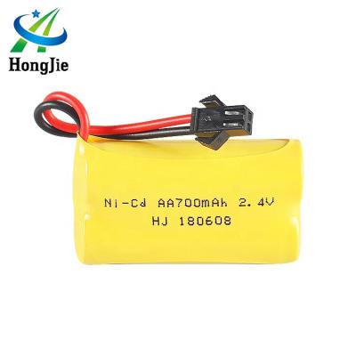 China Toys AA Rechargeable Battery Pack 2.4V 700 mAh Cadmium-Nickel Rechargeable Battery for sale