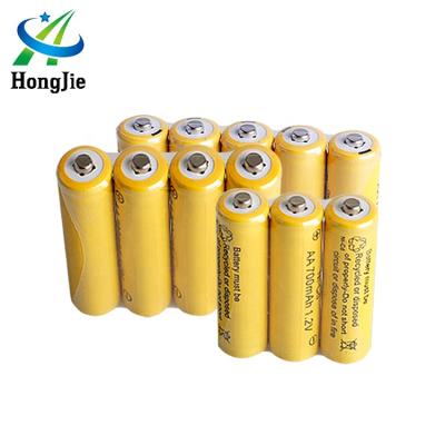 China Toys 1.2V 700mAh Rechargeable Ni-Cd Batteries AA Batteries For RC Toy Home Appliances, Power Tools Lawn Lamps And So On for sale