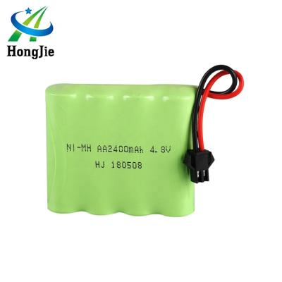 China HJ Toys Battery Supplier China Nimh 4.8V Ni-MH AA 2400mAh Rechargeable Battery Pack 4.8V Nimh for sale