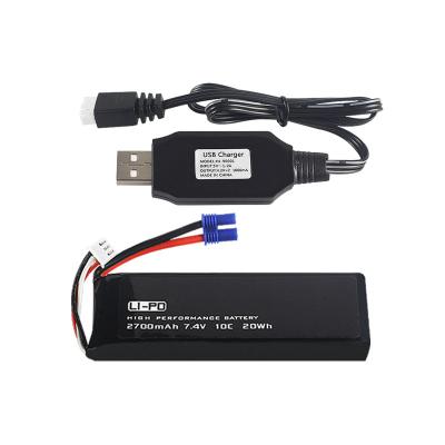 China HXJ RC Toys Four-axis Lithium Battery Accessories 7.4V 2700mAh Lithium Battery Set for sale