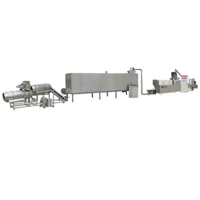 China Commercial animal pet fish feed pellet extruder kibble dog food making machine production line for sale