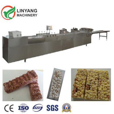 China Factory Grain Energy Bar Extruder Cereal Crispy Snacks Making Machine Cutting Food Production Line for sale