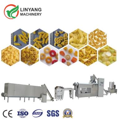 China High Configuration Machine Multifunctional Macaroni Pasta Shell Noodle Extruder Production Line for sale