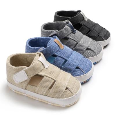 China NC 2021 Anti-skid cotton fabric 2021ZYBS summer baby boy shoes baby walking shoes boys anti-skid slip on ; GUA OEM PU for sale