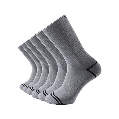 China QUICK DRY Mens 6 Pack Performance Cotton Cushioned Athletic Crew Socks for sale