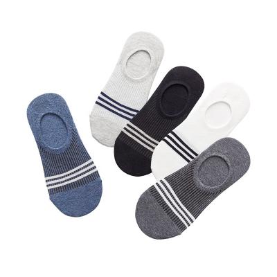 China High quality soft cotton solid color male obvious daily wear men's breathable ankle socks QUICK DRY for sale