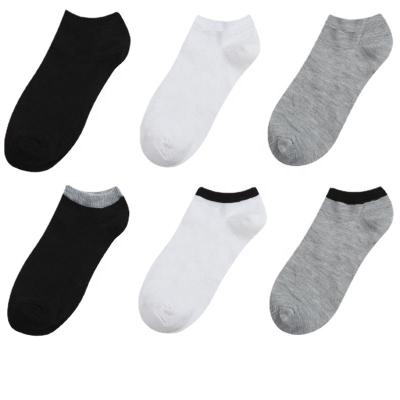 China High quality flexible soft male dress cotton sporty daily wear men's ankle socks QUICK DRY solid color for sale