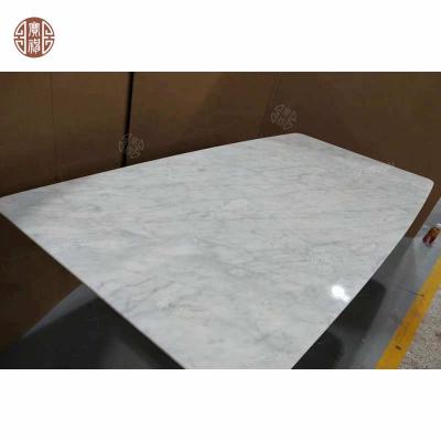 China 2022 Modern Italy Style High End Hotel Marble Dining Restaurant Table For 3-5 Star for sale