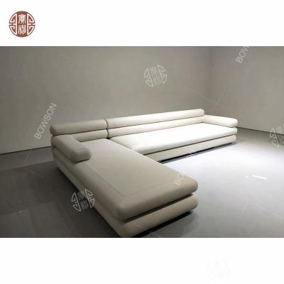 China Foldable New Style L Shape Lobby Lounge Italy Sofa Shaped Sofa For Hotel Lobby 5 Star Restaurant for sale