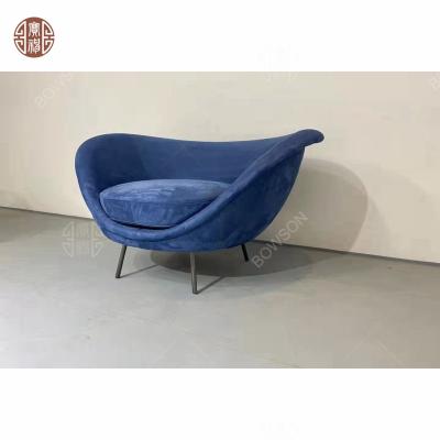 China Modern Top Quality Strong Velvet Hotel Bedroom Lobby Leisure Chair for sale