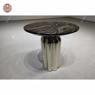 China Modern Hotel Furniture Round End Table Luxury Round Side Table Hotel Supplier for sale