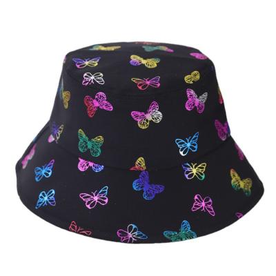 China Designer Bulk Butterfly Black Bucket Hats Famous Brand for sale