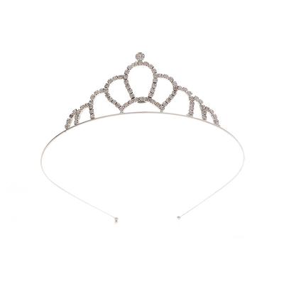 China Fashion Sparkly Rhinestone Crowns Elegant Tiaras Gold Sliver Princess Headpiece For Women Girl for sale