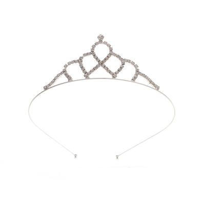 China Fashion Sparkly Rhinestone Crowns Elegant Tiaras Gold Sliver Princess Headpiece For Women Girl for sale