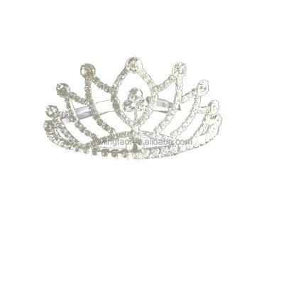 China Elegant Sparkly Princess Fashion Gold Ribbon Rhinestone Pageant Tiaras Crowns Factory Wholesale For Happy Birthday Women Girl for sale