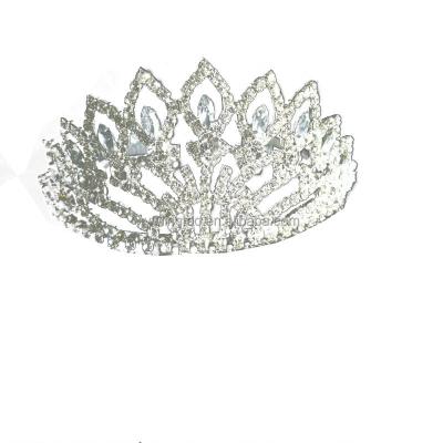 China Elegant Sparkly Princess Fashion Gold Ribbon Rhinestone Pageant Tiaras Crowns Factory Wholesale For Happy Birthday Women Girl for sale