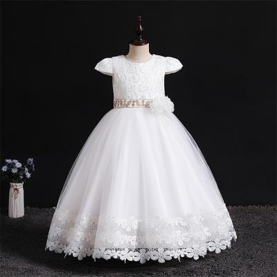 China Spaghetti tie European and American children's new European and American dress children's wedding dress flower child princess dress for sale