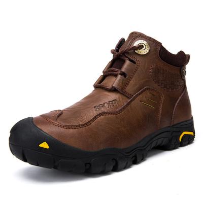 China Durable Brown Welding Boots Kelvar Midsole Safety Shoes For Welder for sale