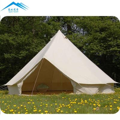 China 3m 4m 5m 6m portable canvas bell tent cotton oxford glamping yurt tent for camping en venta