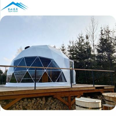 China All Season Tent House Glamping Dome Geodesic Dome Tent With Price Camouflage/Field Game for sale