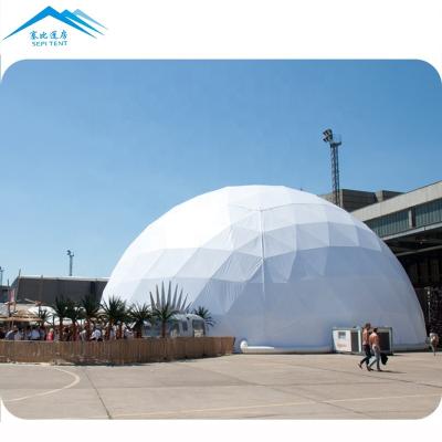 China Eco heated dome party tent 20m 30m 40m diameter outdoor big igloo dome tent for sale