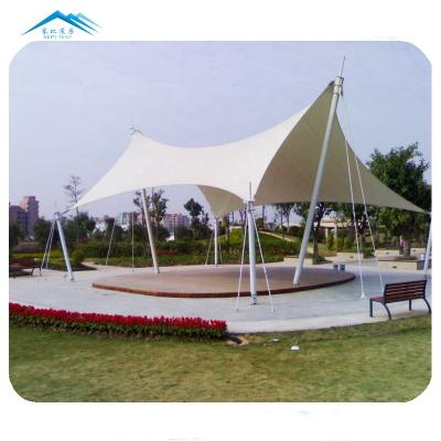 China Latest design sail shade fabric tensile membrane structure shade en venta