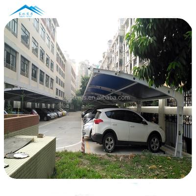 China Outdoor steel beam building membrane garage shade cover for car parking roof tent for sale for sale