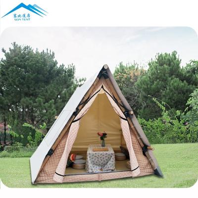 China Four-Season Tent Waterproof Glamping Safari Tent Luxury Canvas Resort Luxury Lodge For Sale for sale