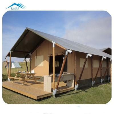 中国 hot sell single room hard wall tent a shaped tent safari glamping tent 販売のため