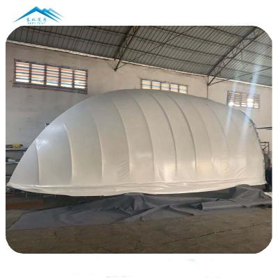 China Low cost prefab homes PVDF fabric material luxury domo shell hotel glamping tent for zambia Te koop