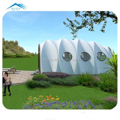 China Eco Outdoor Pods Safari Tent Cottage Waterproof Shell Tent Luxury Glamping Tent Hotel Resort for sale