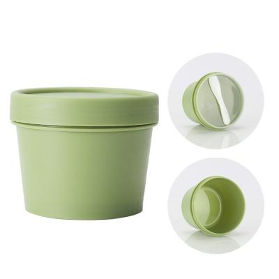 China Fancy Popular Hot Sale Eco-friendly Lid 100g 200g 250g 250ml Screw Top Plastic Sugar Scrub Containers With Lids Cover for sale