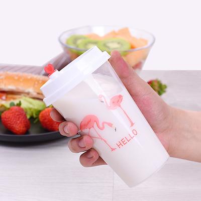 China 500ml 600ml 700ml Bubble Tea Disposable Custom Printing Plastic Tea Cup Drink Logo PP Current Fast Delivery Eco-friendly PP Cheap Prices for sale