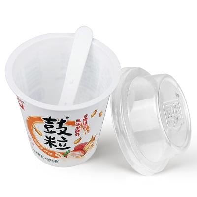 China Freezer safe. 2021 Eco Friendly PP Lids Spoon Food Grade Plastic Yogurt Containers 120ml Yogurt Packaging Spoon Cup With Spoon for sale