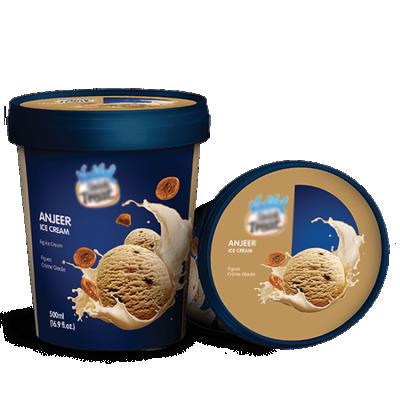 China Ecological. wholesale Food Grade IML Printing In Mold Maker 1 Pint Ice Cream Label Custom Plastic Container With Seal Lock for sale