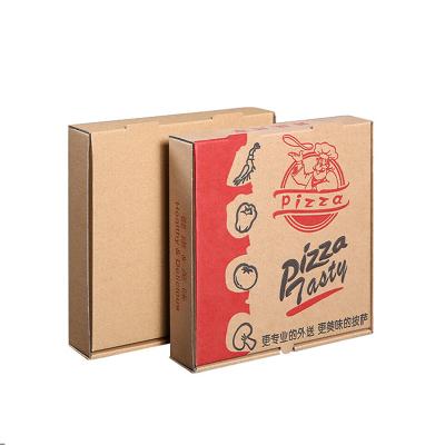 China Biodegradable film liner custom logo personalized 29*29*5cm full color custom pizza box with logo for sale