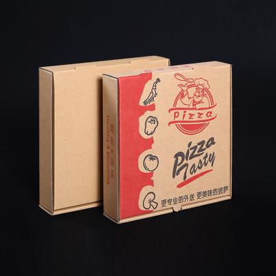 China Custom Logo Food Grade Craft Biodegradable Paper E Corrugated Personalized 13inch 15inch 16inch Custom 18inch Pizza Box for sale