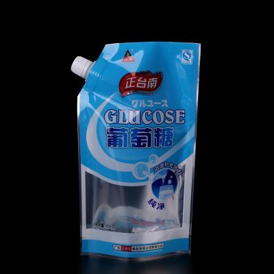 China 400ml 500ml 1L plastic disposable bag valve bag juice bag pe bag sucker bag independence bag plastic bag nylon bag for sale