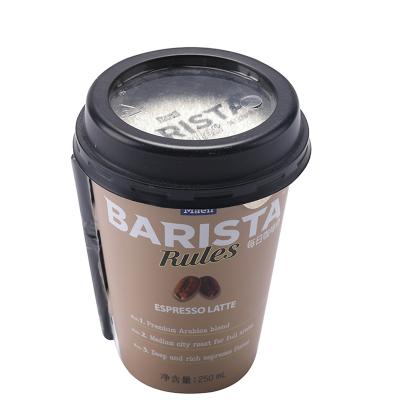 China Eco-Friendly Plastic Food Grade Recyclable Single Wall PP Hot Filling Hot Drinks Take Away Plastic Customized Logo Coffee Cups for sale