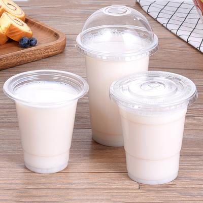 China Eco-friendly 500ml food grade custom design logo 12oz 16oz 24oz bubble milktea printing cups with lids for sale