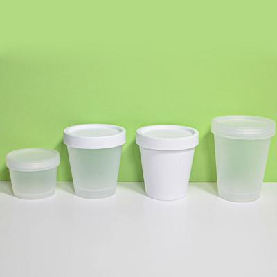 China SINGLE WALL Exclusive Fancy Popular Plastic Reusable Ready To Ship Custom Logo 100ml 200ml 250ml Body Butter Personalized Plastic Cup for sale