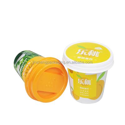 China Single Wall Customize Fast Delivery Customized Cold Freeze Personalized PP Food Grade Yogurt Plastic Cup With Lids for sale